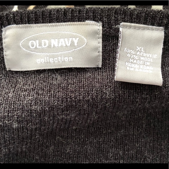 OLD NAVY Collection Dark Gray V-Neck Sweater XL - Picture 5 of 5